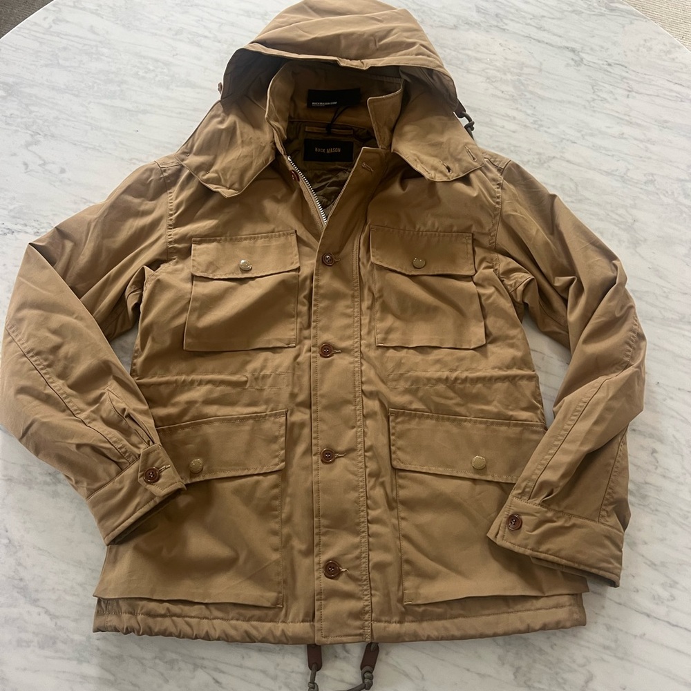 Buck Mason Desert Khaki Storm Stopper Field Jacket Medium New $278 NWT - Picture 3 of 9
